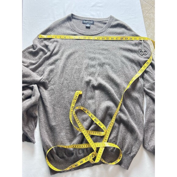 Joseph & Lyman Limited Collection Mens XXL Pure‎ Cashmere Brown Sweater - Picture 4 of 7